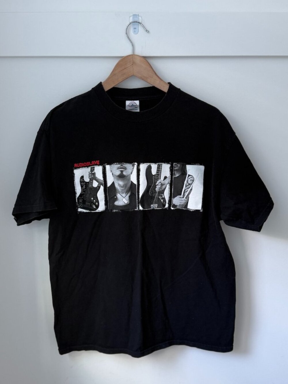 VTG 2005 AUDIOSLAVE Concert Tour T-Shirt Black Delta Pro Weight Large Band Tee